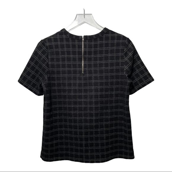 ANTHROPOLOGIE x POSTMARK Size Small Keisha Grid Print Top Business Office - Picture 8 of 8